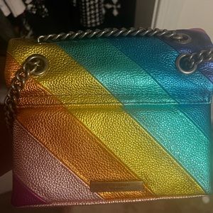 Kurt geiger multi color bag gently worn with card holder included